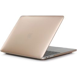 Mobigear Metallic MacBook Pro 16 Inch (2019-2020) Hoes Hardshell Laptopcover MacBook Case - Goud - Model A2141