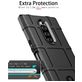 Mobigear Rugged Shield Sony Xperia 1 Hoesje Flexibel TPU Backcover Shockproof - Zwart