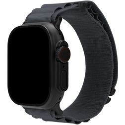 Mobilize Alpine Nylon Apple Watch Bandje Gespsluiting - 42/41/40/38 mm - Dark Grey