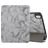 Mobigear Tri-Fold Marble iPad 11 (2025) Hoes Bookcase + Stylus Houder - Grijs