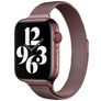 Mobigear Slim Loop Milanese Apple Watch Bandje Magneetsluiting - 49/46/45/44 mm - Bruin