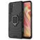 Mobigear Armor Ring OPPO A91 Hoesje Hardcase Backcover Shockproof met Ringhouder - Zwart