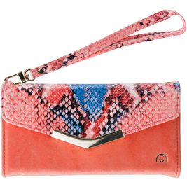 Mobilize Gelly Velvet Samsung Galaxy A40 Hoesje Uitneembare 2in1 Clutch - Coral Snake