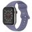 Mobigear Sport Dual Siliconen Apple Watch Bandje Druksluiting - 49/46/45/44 mm - Blauw
