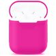 Mobigear Colors Apple AirPods 1 Hoesje Flexibel Siliconen - Magenta