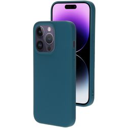 Mobiparts iPhone 14 Pro Siliconen Hoesje Backcover - Blueberry Blue