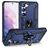Mobigear Armor Ring Samsung Galaxy S23 Plus Hoesje Hardcase Backcover Shockproof met Ringhouder - Blauw