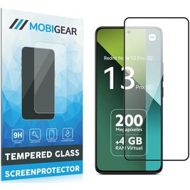 Mobigear Premium Xiaomi Redmi Note 13 Pro 5G Glazen Screenprotector - Case Friendly - Zwart