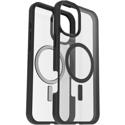Otterbox React iPhone 16 Plus MagSafe Hoesje Hardcase Backcover Shockproof - Transparant / Zwart