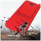 Mobigear Lanyard Card Samsung Galaxy S24 FE Siliconen Hoesje met koord en Pasjeshouder - Rood
