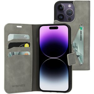 Mobiparts Classic Wallet iPhone 14 Pro Hoesje Bookcase Portemonnee - Granite Grey