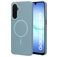 Mobiparts Slim Line Samsung Galaxy A17 MagSafe Hoesje Hardcase Backcover - Sage Green