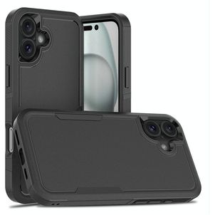 Mobigear Heavy Armor iPhone 16 Plus Hoesje Hardcase Backcover Shockproof - Zwart