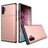 Mobigear Card Samsung Galaxy Note 10 Plus Hoesje Hardcase Backcover Shockproof met Pasjeshouder - Roségoud