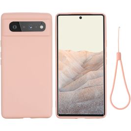 Mobigear Rubber Touch Google Pixel 6 Siliconen Hoesje Backcover - Roze