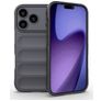 Mobigear Bumpy iPhone 18 Pro Hoesje Flexibel TPU Backcover - Dark Grey
