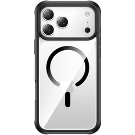 Valenta Full Cover Doorzichtig iPhone 17 Pro Max MagSafe Hoesje Gehard Glas Backcover Shockproof - Transparant