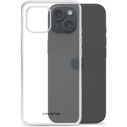 Mobilize Gelly Doorzichtig iPhone 15 Hoesje Flexibel TPU Backcover - Transparant