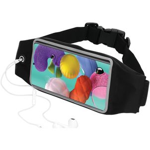 Mobiparts Comfort Fit Belt Telefoonhouder Hardlopen Samsung Galaxy A51 Sport Hoesje Neopreen Heuptas - Zwart
