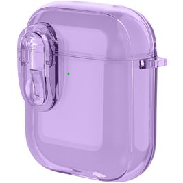 Mobigear Crystal Clip Apple AirPods 1 Hardcase Hoesje - Paars