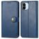 Mobigear Snap Button Xiaomi Redmi A1 4G Hoesje Bookcase Portemonnee - Blauw