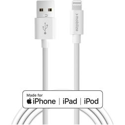 Mobilize USB-A naar Apple Lightning Kabel MFI 1 Meter - Wit