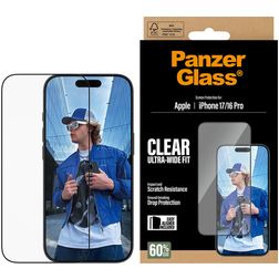 PanzerGlass Ultra-Wide Fit iPhone 17 Glazen Screenprotector - Case Friendly + Installatieframe