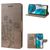 Mobigear Flowers Motorola Moto G82 Hoesje Bookcase Portemonnee - Grijs