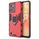 Mobigear Armor Ring Realme C31 Hoesje Hardcase Backcover Shockproof met Ringhouder - Rood