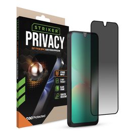 Striker Xtreme Impact Privacy Samsung Galaxy A26 Glazen Screenprotector Privacy - Case Friendly - Zwart