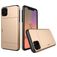 Mobigear Card iPhone 11 Pro Hoesje Hardcase Backcover Shockproof met Pasjeshouder - Goud