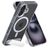 Mobiparts Hardcover Doorzichtig iPhone 16 MagSafe Hoesje Hardcase Backcover met Standaard - Transparant