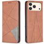 Mobigear Rhombus Slim iPhone 18 Pro Hoesje Bookcase - Bruin