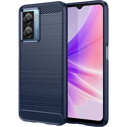 Mobigear Brushed Slim Realme Narzo 50 5G Hoesje Flexibel TPU Backcover - Blauw