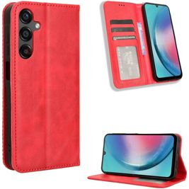Mobigear Sensation Samsung Galaxy M55 Hoesje Bookcase Portemonnee - Rood