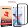 GrizzlyCoat Easy Fit iPhone 15 Pro Glazen Screenprotector - Case Friendly + Installatie Frame - Zwart