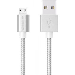 Mobigear USB-A naar Micro USB Kabel 0,25 m - Wit