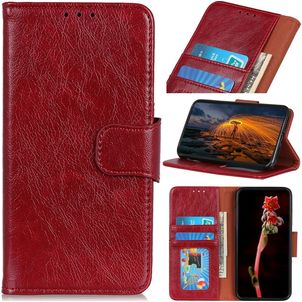 Mobigear Classy Motorola Moto E22i Hoesje Bookcase Portemonnee - Rood