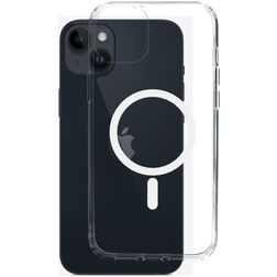 Mobiparts Hardcover Doorzichtig iPhone 14 Plus MagSafe Hoesje Hardcase Backcover - Transparant