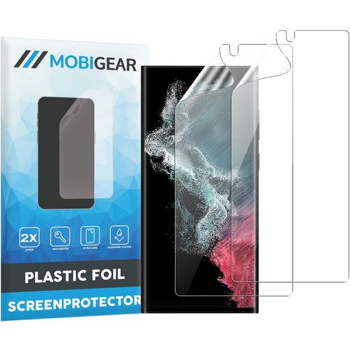 Mobigear Samsung Galaxy S22 Ultra Screenprotector Folie - Case Friendly (2-Pack)