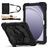 Mobigear SureGrip Xtreme Samsung Galaxy Tab A9 Plus (2023) Hoes Hard Kunststof,Siliconen Backcover + Schouderband + Standaard - Zwart