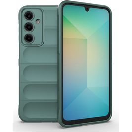 Mobigear Bumpy Samsung Galaxy A16 Hoesje Flexibel TPU Backcover - Groen