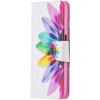 Mobigear Design Samsung Galaxy A32 5G Hoesje Bookcase Portemonnee - Zonnebloem