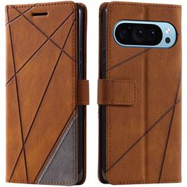 Mobigear Rhombus Google Pixel 9 Pro Hoesje Bookcase Portemonnee - Bruin