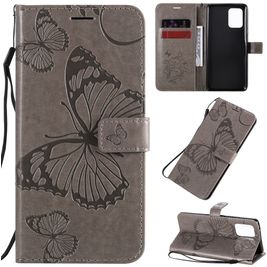 Mobigear Butterfly Samsung Galaxy S10 Lite Hoesje Bookcase Portemonnee - Grijs Mobigear Butterfly Samsung Galaxy S10 Lite Hoesje Bookcase Portemonnee - Grijs