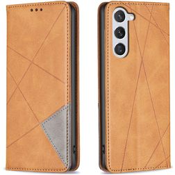 Mobigear Rhombus Slim Samsung Galaxy S24 Hoesje Bookcase - Cognac
