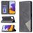 Mobigear Rhombus Slim Samsung Galaxy A22 5G Hoesje Bookcase - Zwart