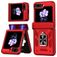 Mobigear Armor ring Samsung Galaxy Z Flip 6 Hoesje Hardcase Backcover Shockproof met Ringhouder - Rood