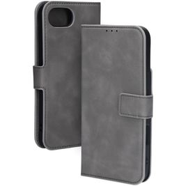 Mobiparts Classic Wallet iPhone 16e MagSafe Hoesje Bookcase - Granite Grey