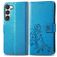 Mobigear Clover Samsung Galaxy A14 Hoesje Bookcase Portemonnee - Blauw